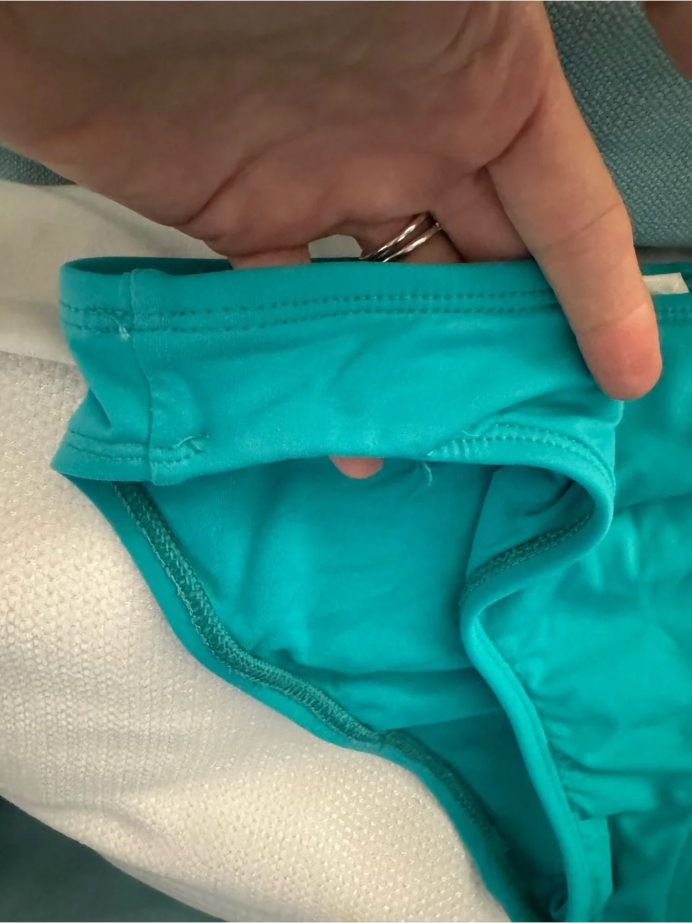Turquoise Bikini Top size 10 *